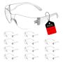 12 Pairs Safety Eyewears - Scratch-resistant Wrap-around Goggles