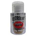 Small Glitter Container Silver 25G