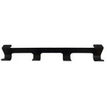 Clix 4 Hook Rack Over-the-cupboard Black