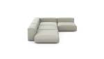 Four Module Corner Sofa - Linen - Stone - 241CM X 346CM
