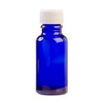 20ML Blue Glass Aromatherapy Bottle With Screw Cap - White 18 410