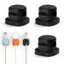 Magnetic Cable Clips Rotatable Under Desk Cable Management 3 Black