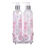 Natures Edition Caddy Set Containing Hand Wash 300ML Plus Hand Cream 300ML Rose