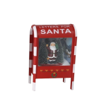 Musical Snow Mailbox LED 21X12.5X33CM - Santa