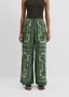 Organically Grown Cotton Scarf Print Pull-on Pant
