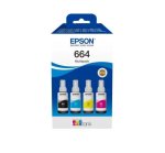 Epson T664 Ecotank Multipack Ink Bottle 70ML Per Bottle . Black 4000 Pages @ 5% Coverage & Colour 7500 Pages Each @ 5% COVERAGE-