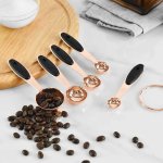 5 PC Rose Gold Measuring Spoon Set