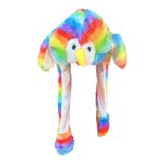 Rainbow Bird Light Up Animal Squeeze Hat