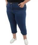 Ladies Denim Capri - 56 Mid Wash