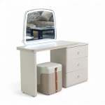 Dresser Table Cream LED Mirror With Stool 8522