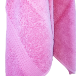 Zero Twist Luxury Bordered Hand Towel Pink