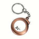 Retractable Keychain Tape Measure - 6FT 2M MINI Pocket Measuring Tape With Clear Markings Metal Material Portable For Home & Diy