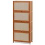 Bamboo Storage Cabinet 4 Tier Kitchen Multifunctional Organizer