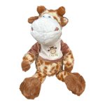 Plush Soft Toy 30CM - Giraffe Cream Brown Shirt
