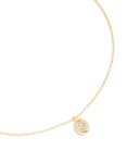 Goldair Gold Plated Brass Cubic Zirconia April Birthstone Necklace