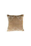 Cotton Cushion - Chocolate With Cream Stitch - Cushion Cover