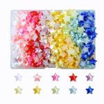 Saktopdeco 500 Pcs 10 Mm Miniature Resin Star Flatback No Hole Plastic Tiny Star Bulk For Crafts Accessories Scrapbook