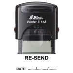 Shiny S-842 Stock Stamp 38X14MM Re-send Date