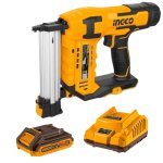 Ingco - Cordless Crown Stapler Nailer - 20V With Battery 2AH & Charger