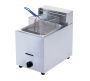 Single Gas Deep Fryer - 6L - Silver