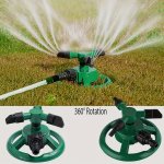 1PC Plastic Sprinkler Lawn Rotating Irrigation Sprinkler Garden Sprinklers For Yard 360 Degree Rotating Water Sprinklers Multipu