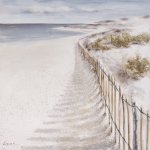Beach Dune Wall Art Canvas Painting 1000 X 1000