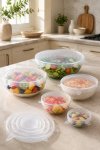 6 Piece Reusable Silicone Stretch Lids