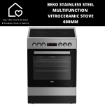 Beko Stainless Steel Multifunction Vitroceramic Stove - 600MM