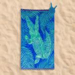 Crocodile Cove Velour Beach Towel