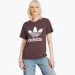 Adidas Womens Trefoil Short Sleeve Tee Brown - 10XL