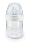 Nature Sense Bottle Silicone Teat Small 0-6 Months 150ML White