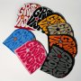 Stretchy Weave Beanie With Jacquard Letter Design - Lightweight Hand Washable - Perfect For Autumn Festival & Fall/Winter Fashion