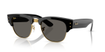 Mega Clubmaster Unisex Sunglasses In Black - Black