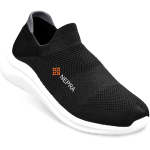 Unisex Comfort Slip-on Sneaker - Black White 13