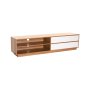 - Jicama 180CM 2 Drawer Tv Unit - Wild Oak/white