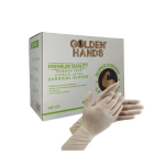 Golden Hands Powder-free Sterile Latex Surgical Gloves – 50S