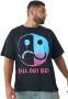 - Men's Plus Size Fall Out Boy Print T-Shirt - Black