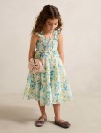 Magnolia Girls Shirred Midi Dress - 10-12 Yrs Blue Macy Floral