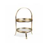 2 Tier Cupcake Stand Gold