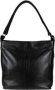 Icom Hobo Handbag With 3 Outer Zips Black