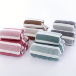 2PCS Striped Towel Set - Ultra-soft Quick-dry & Absorbent For Bathroom Spa Salon Includes Hand Towels & Washcloths
