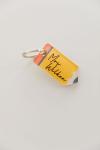 Pencil Shaped Acrylic Key Ring