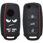 1PC Silicone 3 Button Remote Key Case Fob Shell Cover For Vw For Beetle For Caddy For Eos For Jetta For Golf For Polo