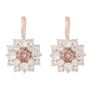 Flower Earring - Vintage Rose Crystal Rosegold