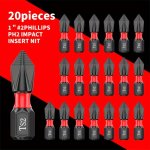 5-20PCS Tungsten Steel Strong Magnetic Coil Electric Screwdriver With Cross Head Electric Screwdriver High Hardness Hand Electri