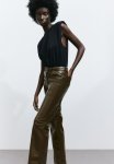 Coated Trousers - Green