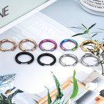 Tiny Glossy Hoop Earrings Stainless Steel Jewelry Simple Leisure Style For Women Daily Casual