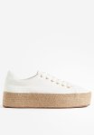 Espadrille Trainers - White