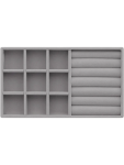Multi Compartment Jewellery Organiser - None Grey
