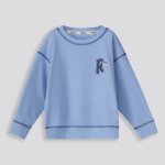 BOYS Crew Neck Sweat Top - 10 Blue